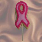 Breast Cancer Ribbon Cookie