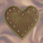 Gold Heart Cookie