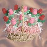 Large Basket of Chocolate Roses